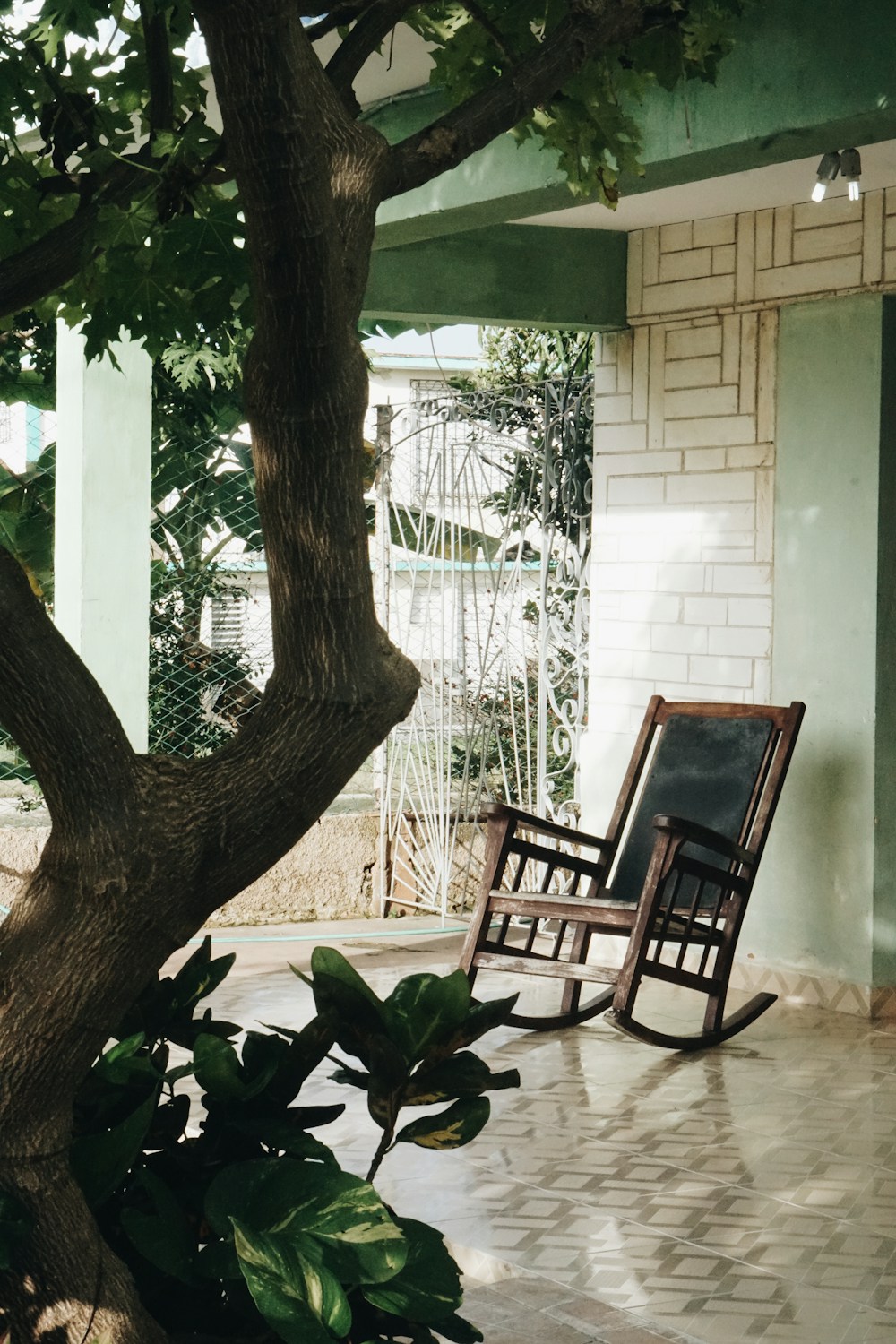 Illustrative Wooden Rocking Chair